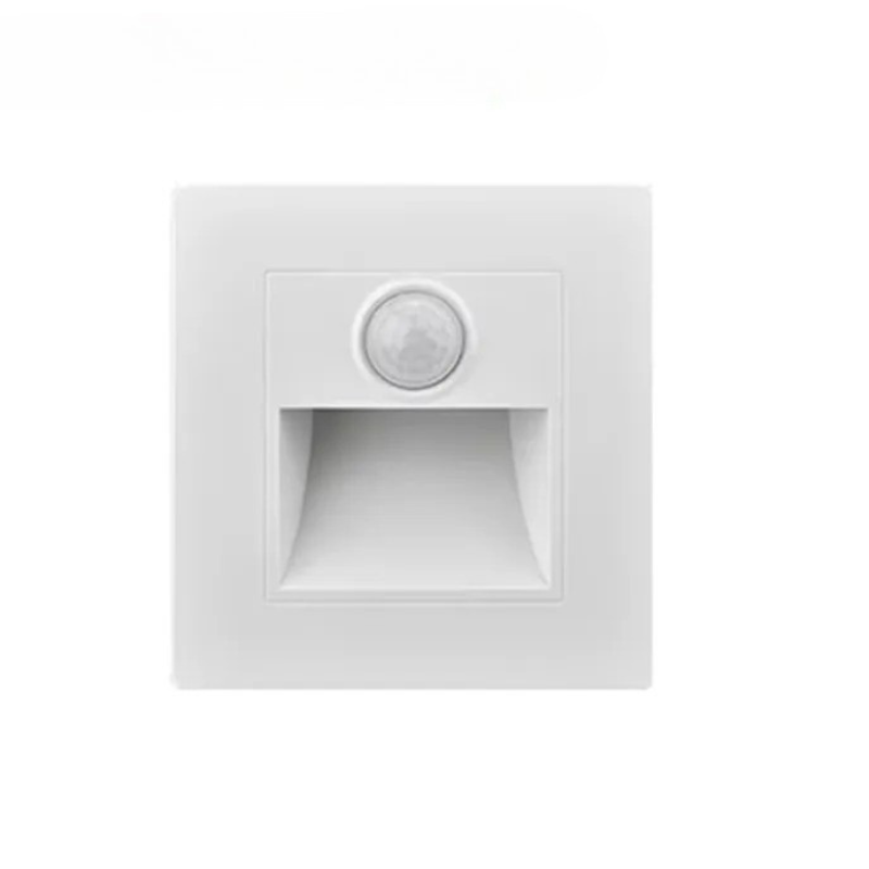 Arandela LED Embutida para Degrau de Escada com Sensor de Presença - STE