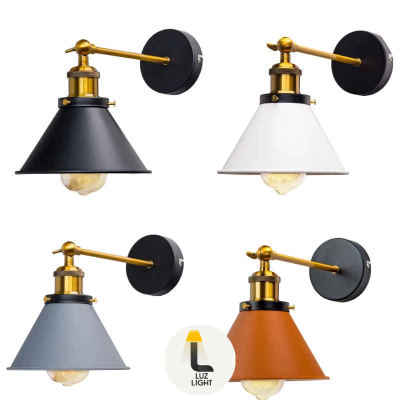 Arandela de parede Vintage Industrial - Sotão E27