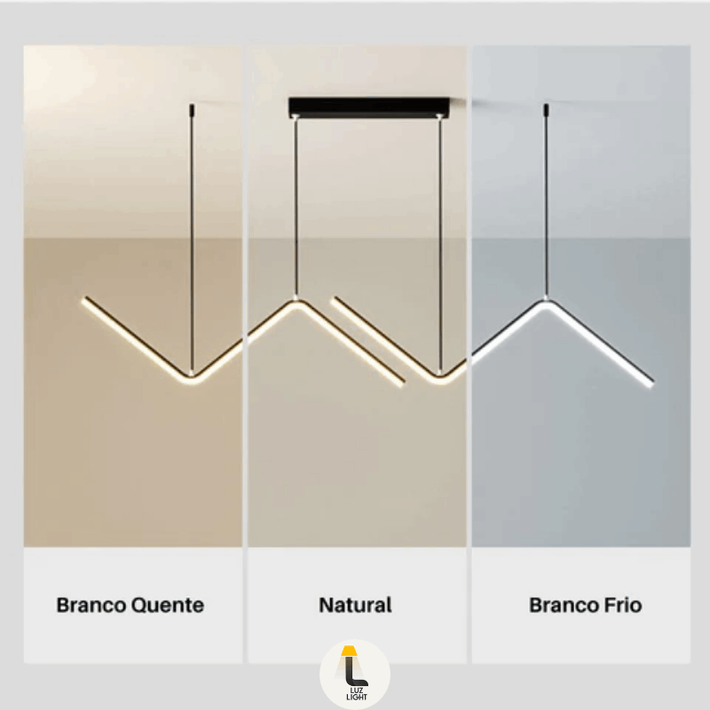 Pendente Minimalista Z Nordic LED - Wave