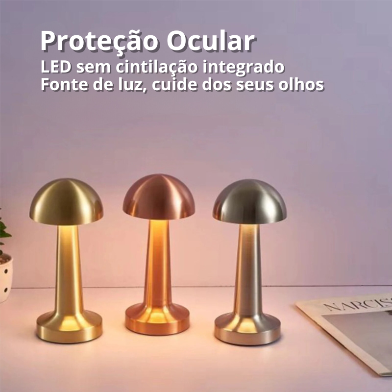 Luminária De Mesa  mini Cogumelo