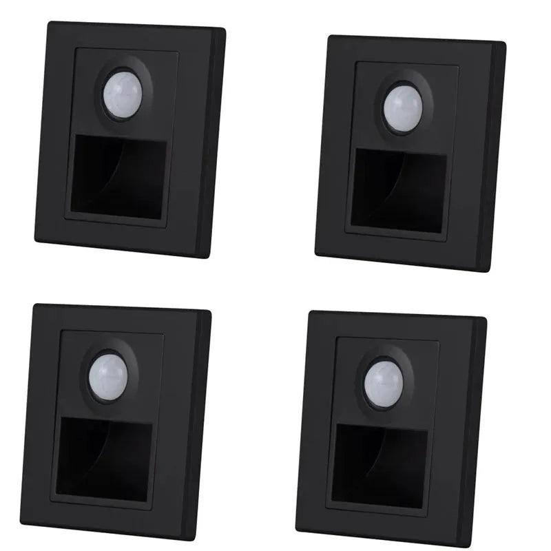 Arandela LED Embutida para Degrau de Escada com Sensor de Presença - STE