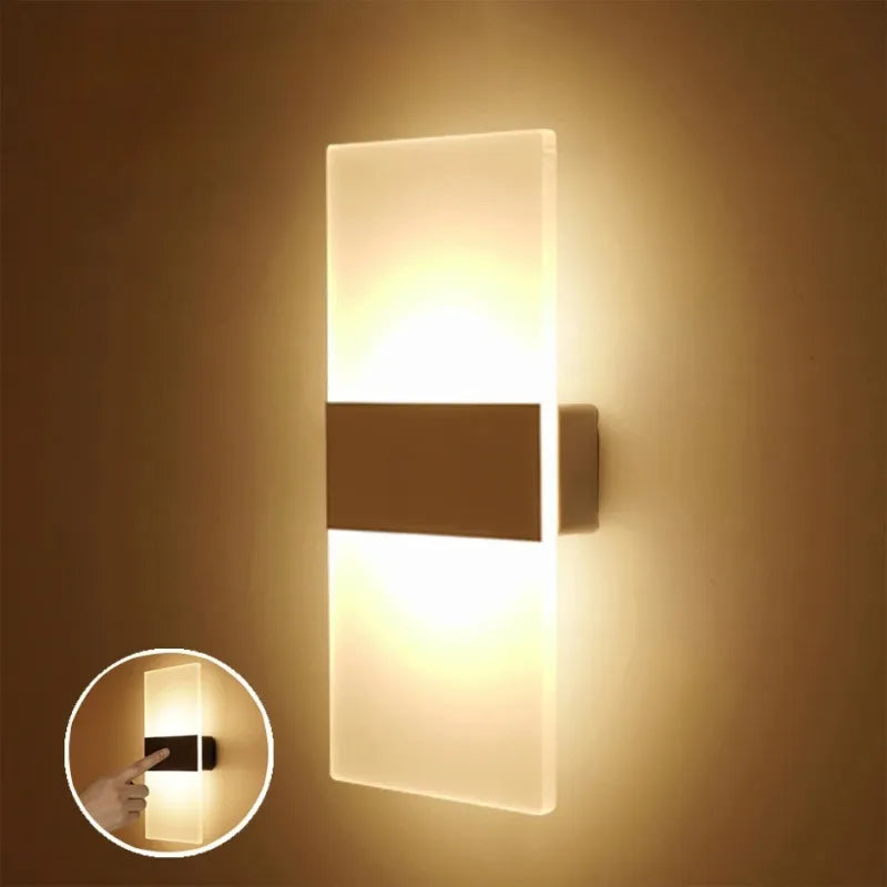 Arandela de Parede Sem fio Nordic Sconce – Sensor de Movimento e Toque, Recarregável USB