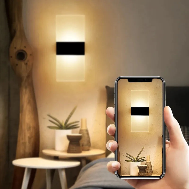 Arandela de Parede Sem fio Nordic Sconce – Sensor de Movimento e Toque, Recarregável USB