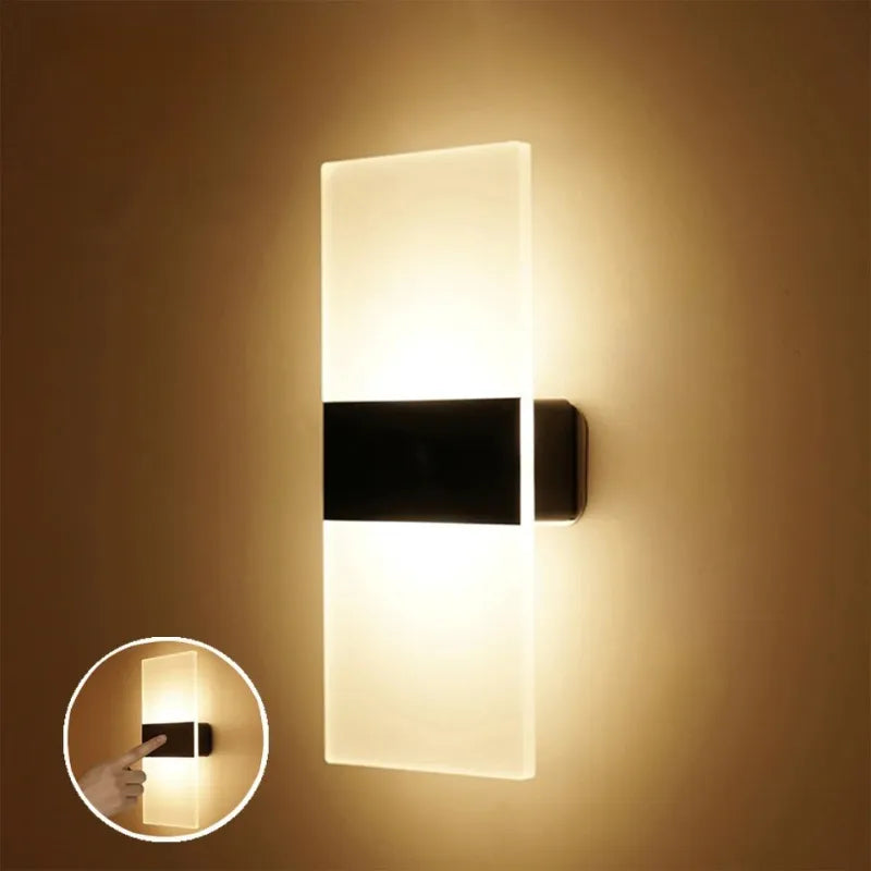 Arandela de Parede Sem fio Nordic Sconce – Sensor de Movimento e Toque, Recarregável USB