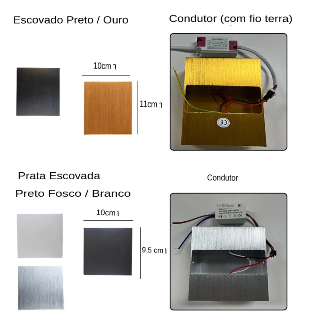 Arandela de parede Interna - Wall- 6W