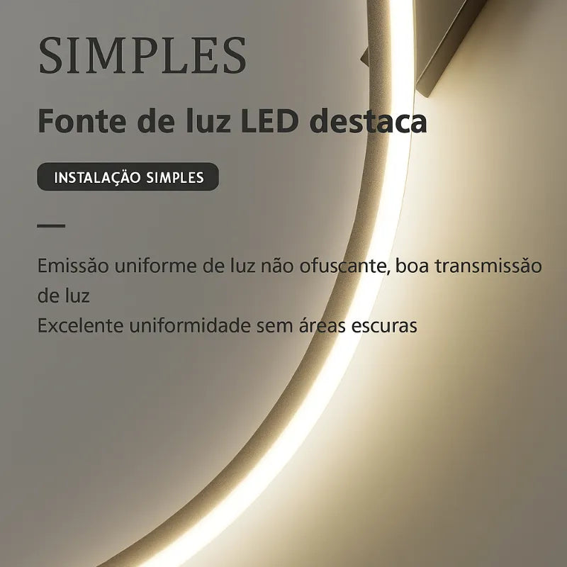 Arandela de parede minimalista - 22