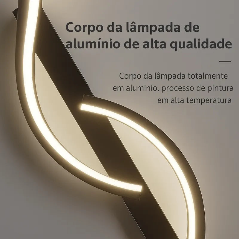 Arandela de parede minimalista - 22