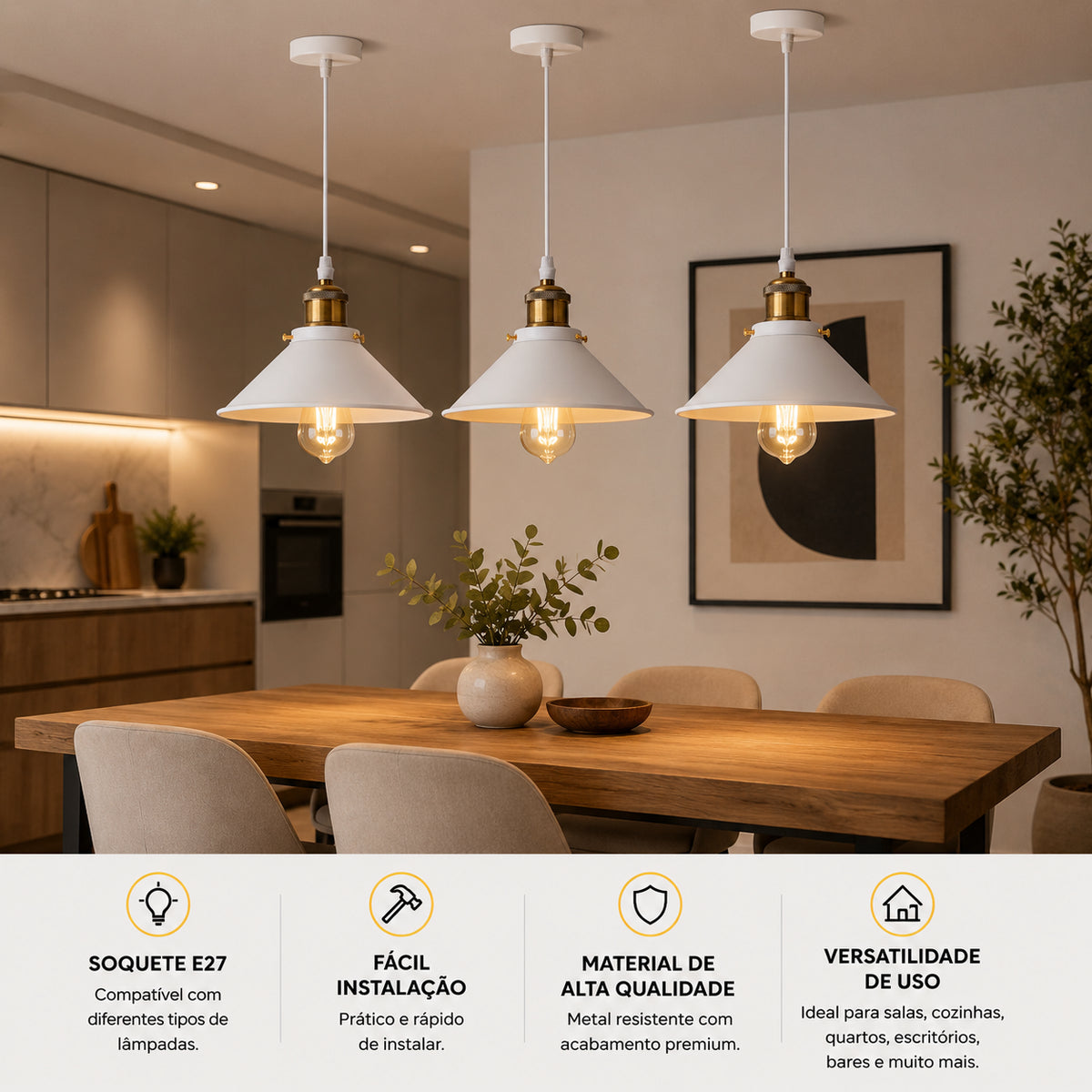 Kits Pendente Retro Loft - E27