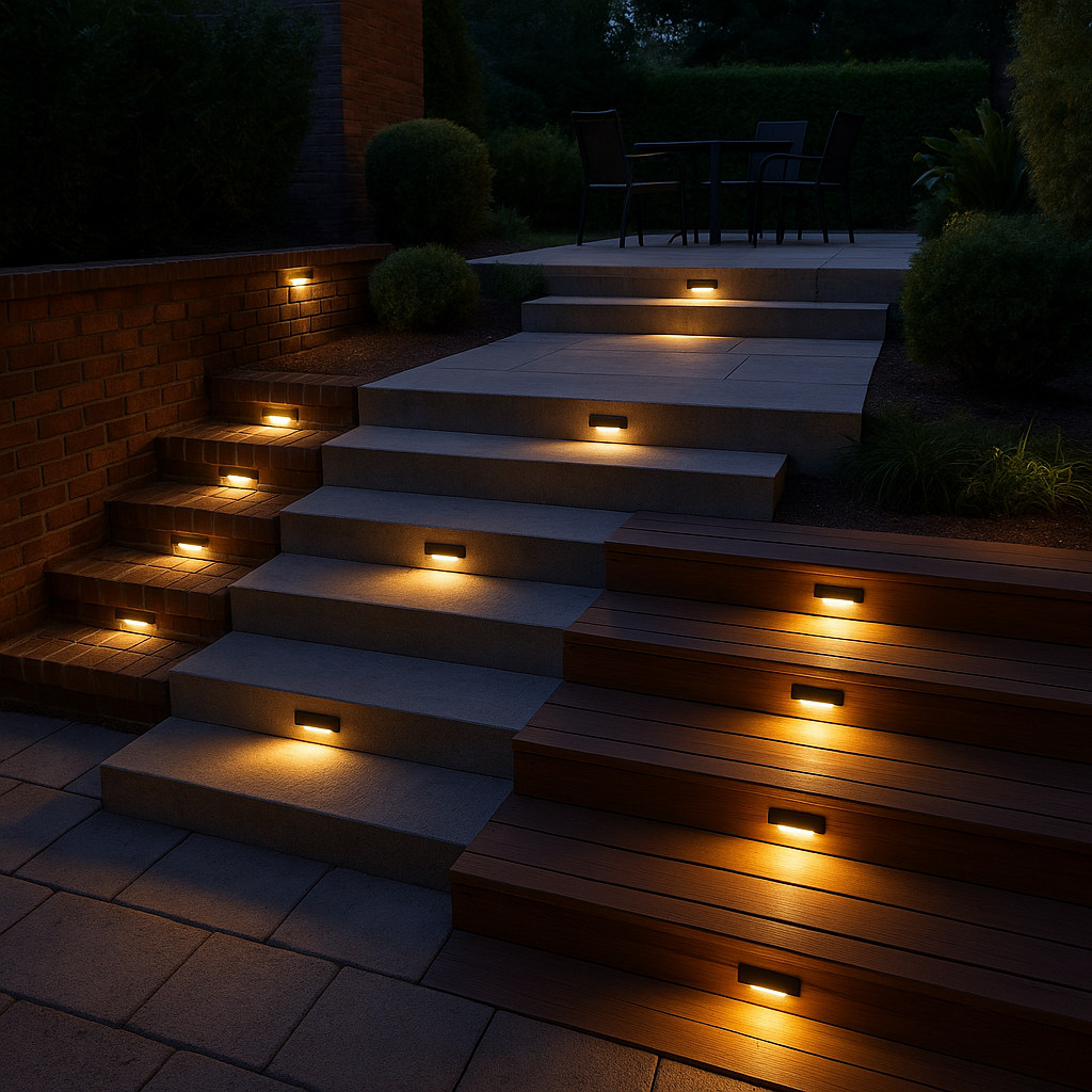Luz Solar de Degrau – À Prova d'Água – Para Escadas, Deck e Jardim - Lumen