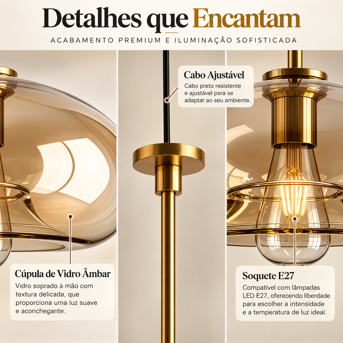 Pendente globo vidro 25
