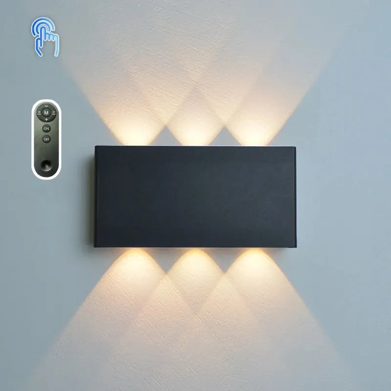 Arandela de Parede Touch Recarregável e Controle Remoto – 3 Cores