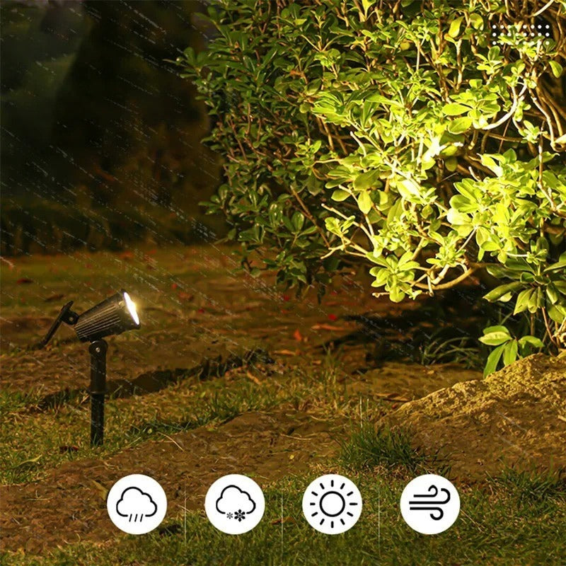 Luminária Solar Espeto para Jardim Com Brilho Ajustável - IP65 à prova d'água - EcoBeam
