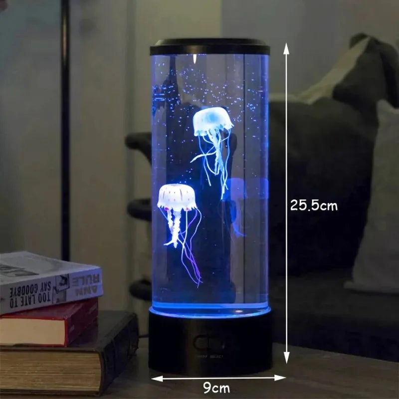 LumináriaDe Mesa Abajur Agua Vivas e Polvo - USB