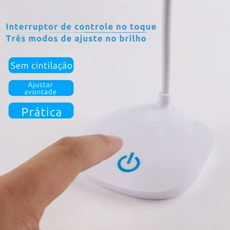 Luminária de mesa Flexível LED recarregável USB - Beads