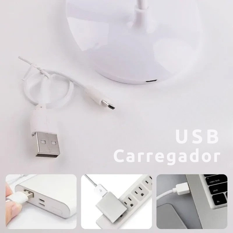 Luminária de mesa Flexível LED recarregável USB - Beads
