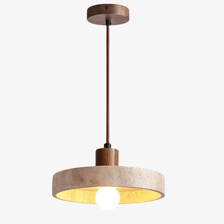 Pendente de Pedra Travertino Redondo 62