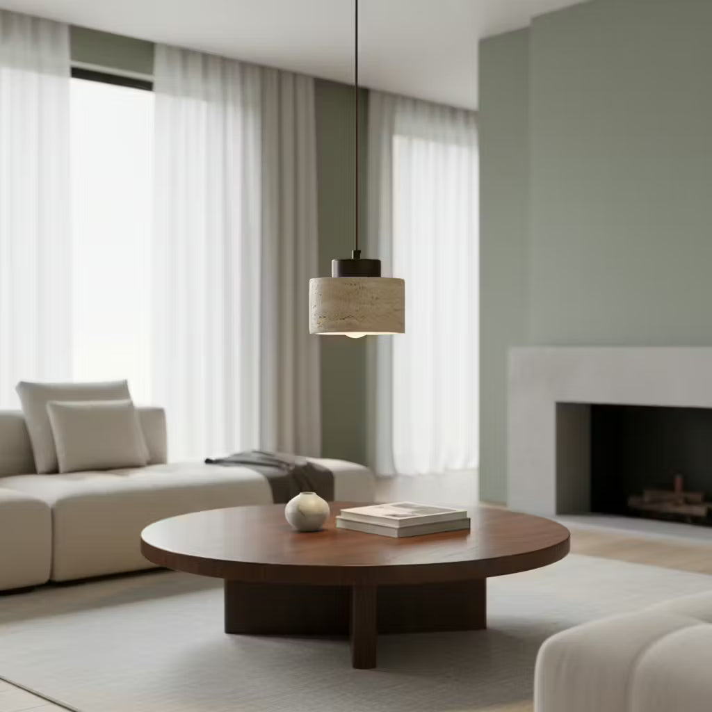 Pendente Luminária de Pedra - 38