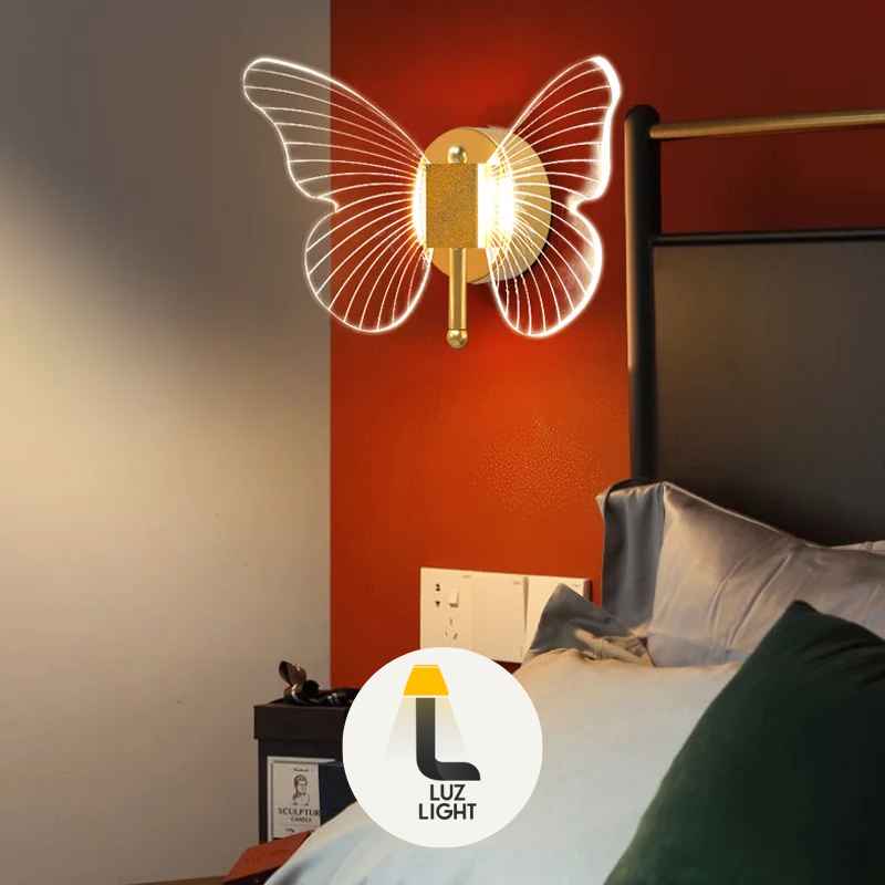 Arandela de Parede Borboleta de LED