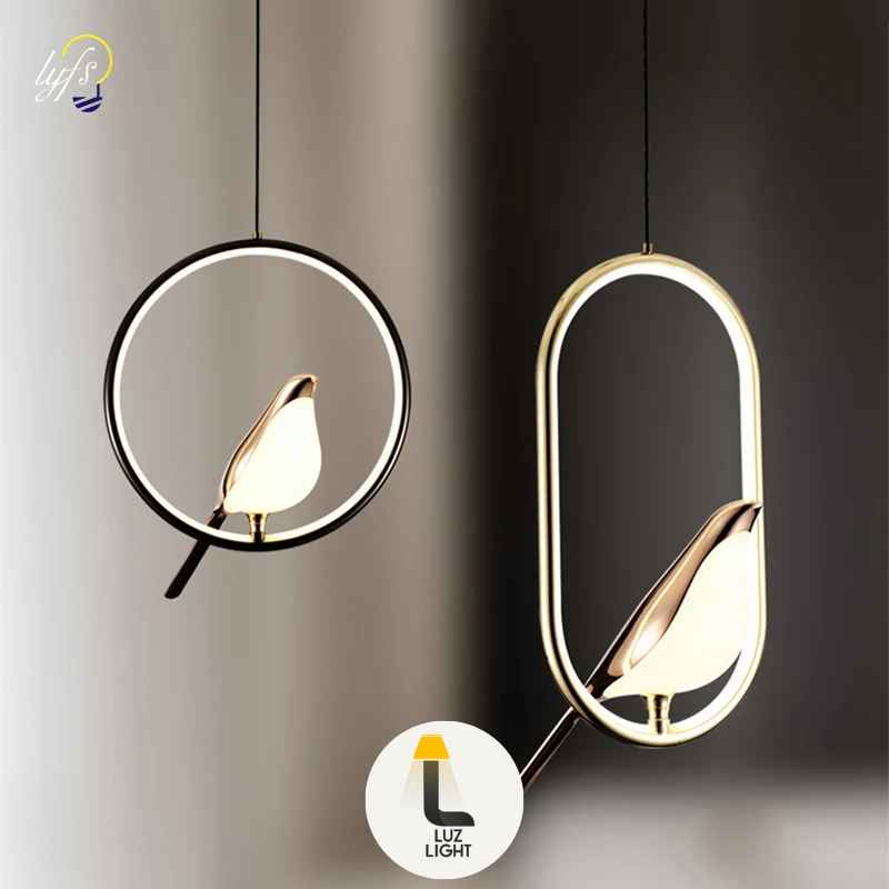 Pendente Minimalista Pássaro - LED