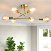 Lustre de Teto Minimalista  Dourado - Nordic