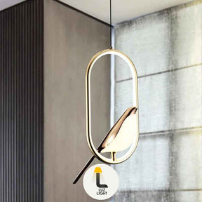 Pendente Minimalista Pássaro - LED