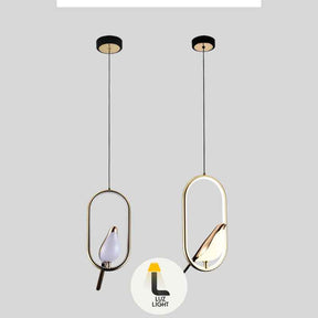 Pendente Minimalista Pássaro - LED