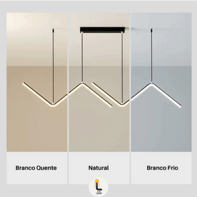 Pendente Minimalista Z Nordic LED - Wave