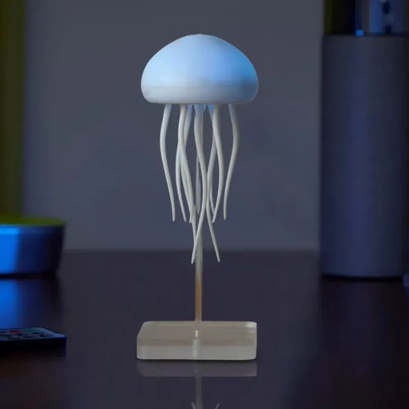 Luminária De Mesa Abajur água viva flutuante - RGB