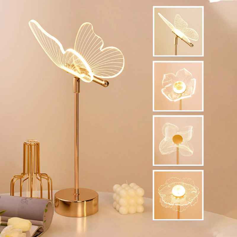 Luminária de mesa Borboleta Art Decor