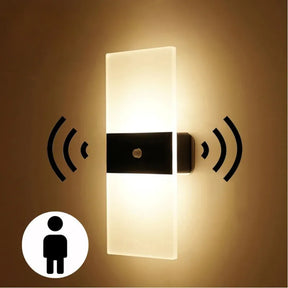 Arandela de Parede Sem fio Nordic Sconce – Sensor de Movimento e Toque, Recarregável  USB