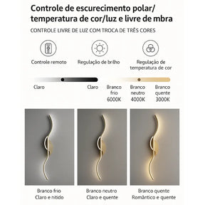 Arandela de parede minimalista - 22