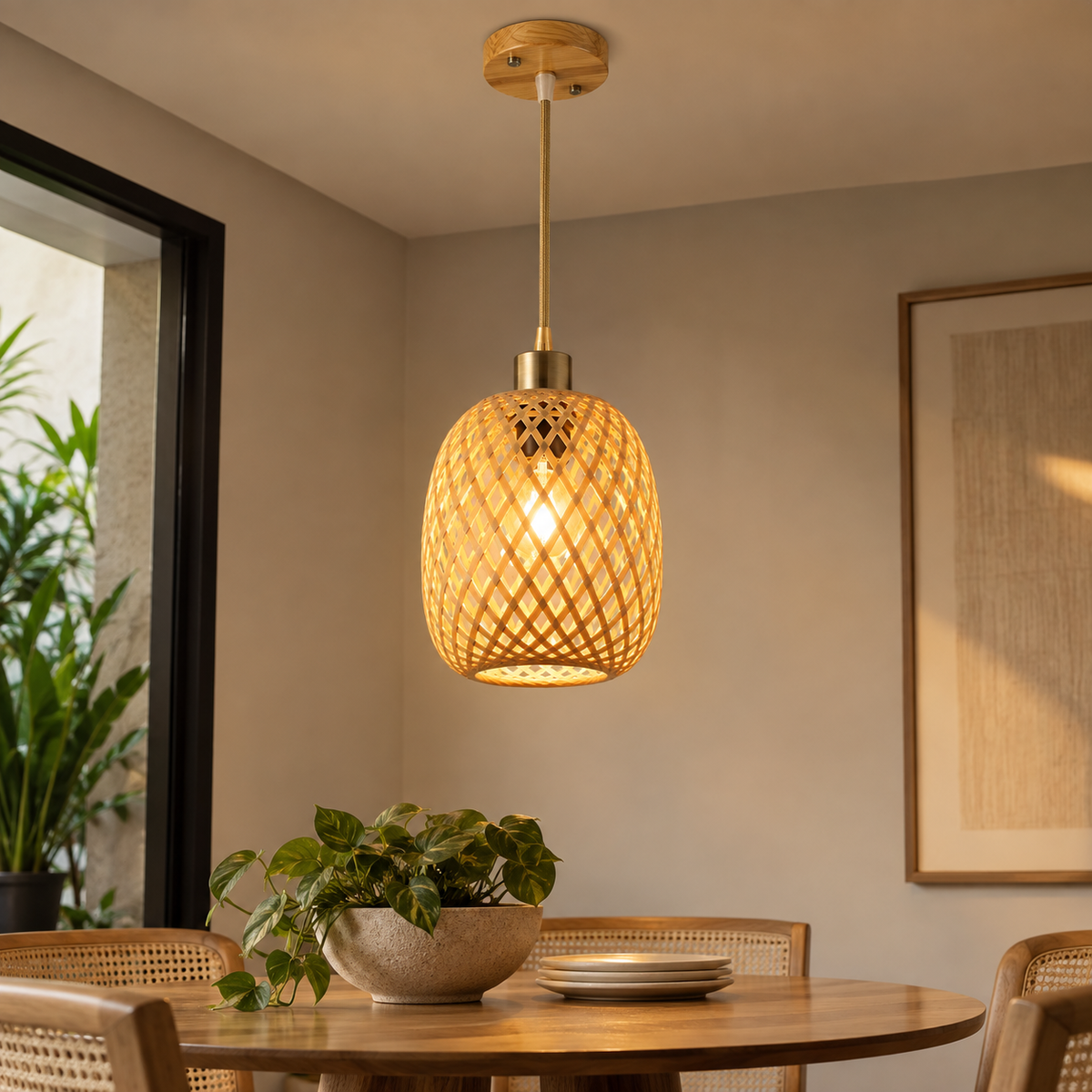 Pendente Bambu Knit