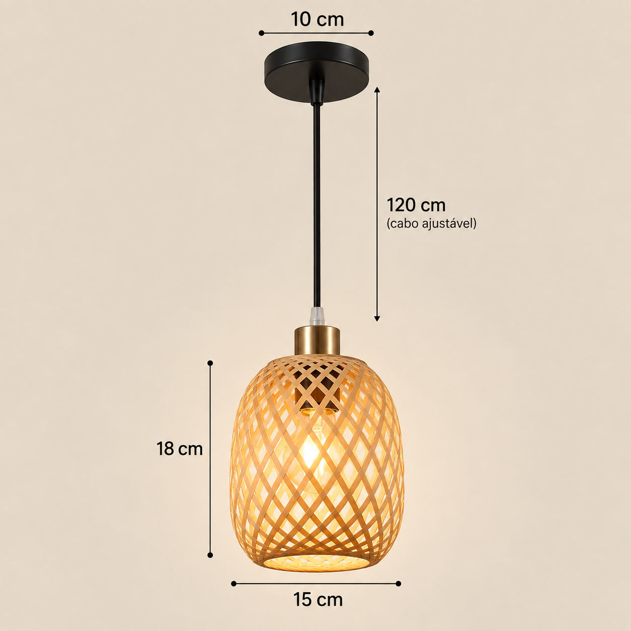 Pendente Bambu Knit