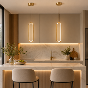 Pendente minimalista de LED