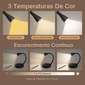 Luminária De Leitura Com Clip Recarregável - EEY