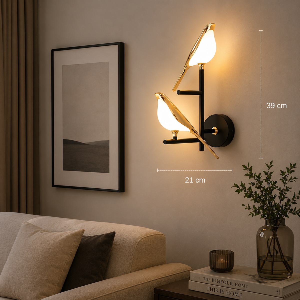 Arandela  Minimalista Pássaro - LED