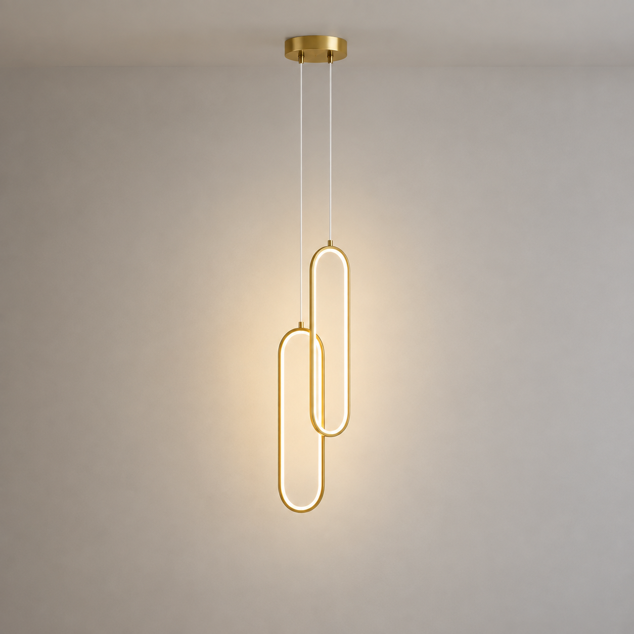Pendente minimalista de LED