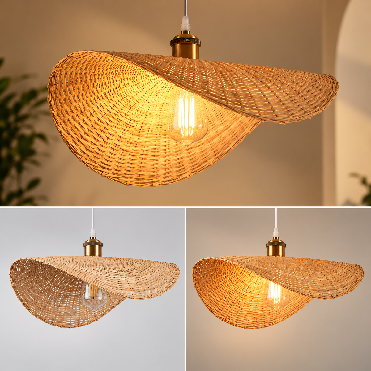 Pendente de Bambu Palha Knit