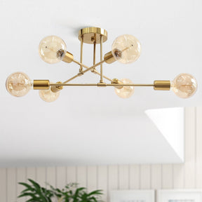 Lustre de Teto Minimalista  Dourado - Nordic