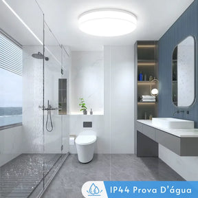 Luminária Plafon de Teto  Redondo Ultrafino – 3 Tons de Luz – IRALAN