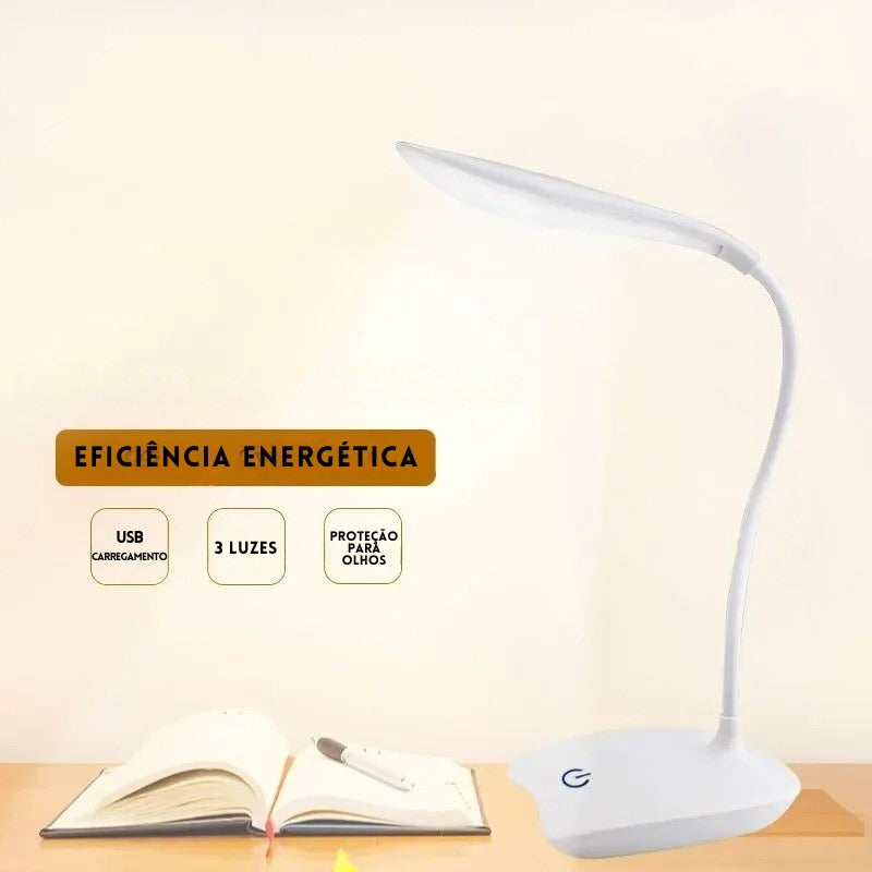 Luminária de mesa Flexível LED recarregável USB - Beads