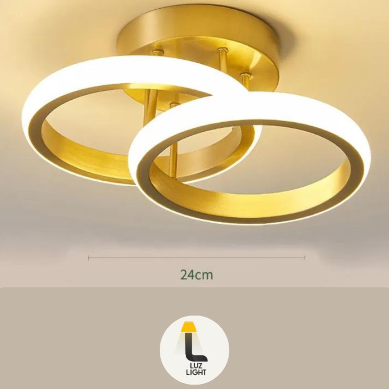 Luminária de Teto Minimalista - Anéis