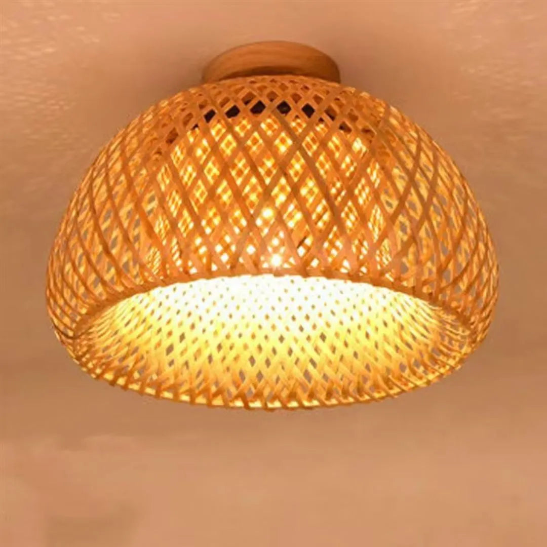 Plafon de Teto Bambu Fibra Natural
