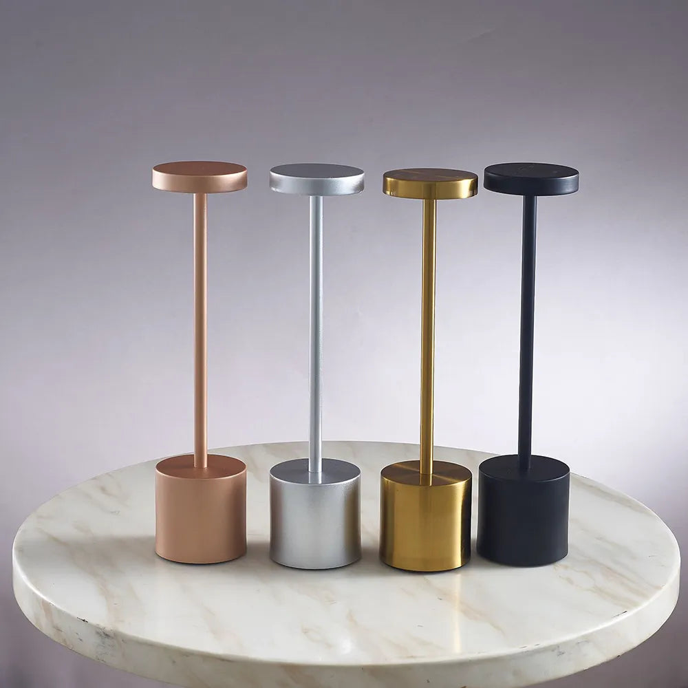Luminária De Mesa Abajur Sem Fio Touch Recarregável USB - Slim