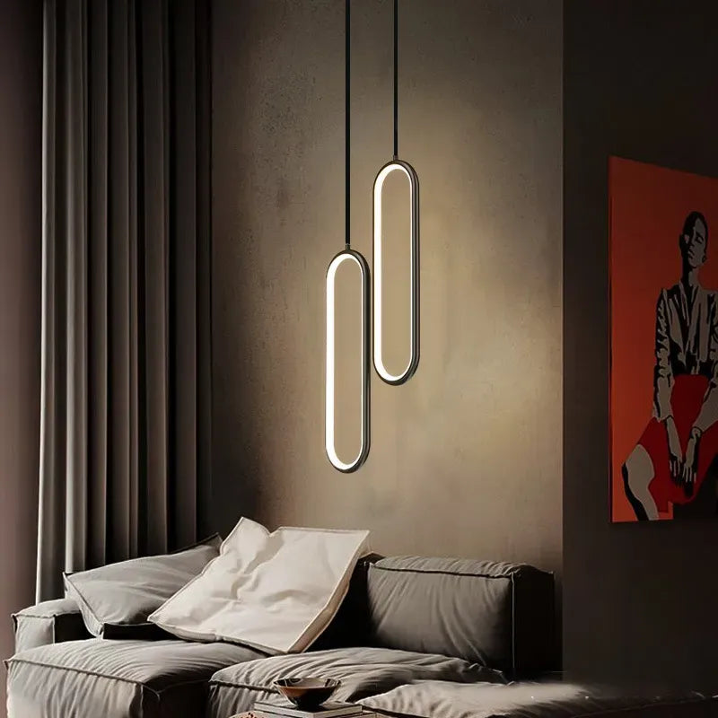 Pendente minimalista de LED