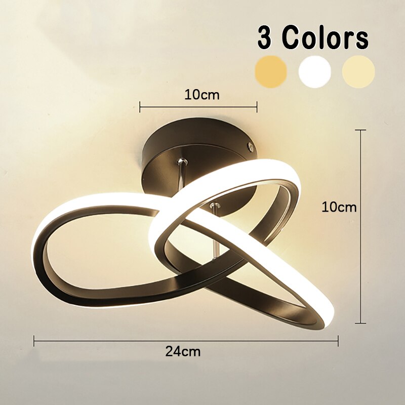 Luminária de Teto Minimalista Trevo Hold LED  - Tricolor