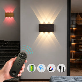 Arandela de Parede Touch Recarregável  e Controle Remoto – 3 Cores