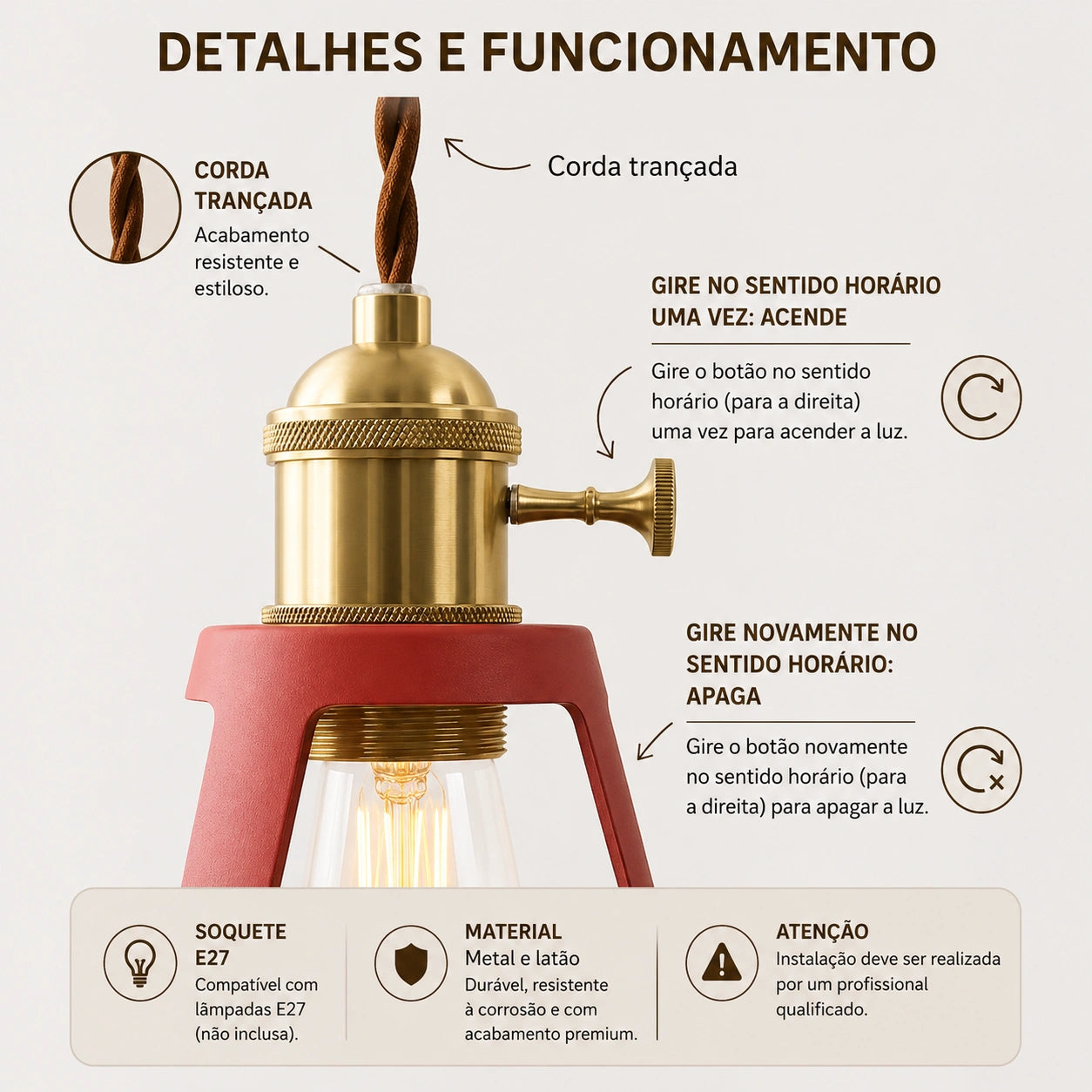Pendente Retro 10