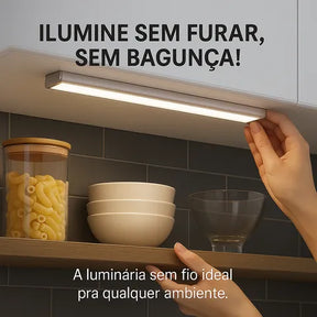 Luminária Sem fio Magnética - Recarregável USB  - Slim Motion