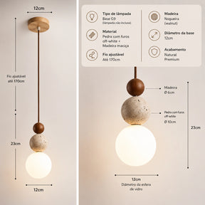 Pendente Ball Pedra - 45
